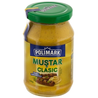 Polimark | Mustar la borcan clasic 260g