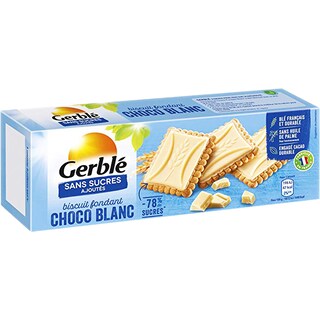 Gerble | Glucoregul | Biscuiti tableta ciocolata alba cu indulcitori 126g