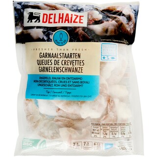 Delhaize | Cozi de creveti nedecorticati, 8-12 bucati 450g