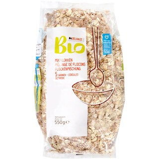 Delhaize Bio | Amestec bio de fulgi 5 cereale 550g