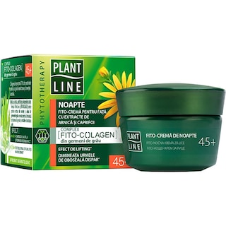 Plant Line | Crema de noapte 45+ cu extract de arnica si caprifoi 45ml