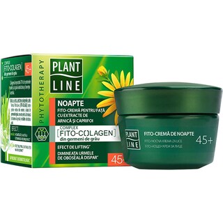 Plant Line | Crema de noapte 45+ cu extract de arnica si caprifoi 45ml