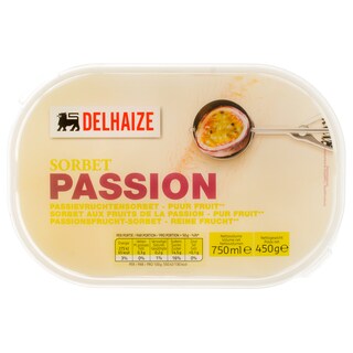 Delhaize | Sorbet cu fructul pasiunii 750ml