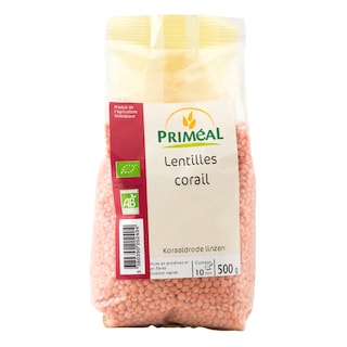 Primeal | Linte Coral bio 500g