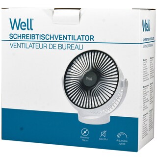 Well | Ventilator de masa portabil, 18cm, acumulator