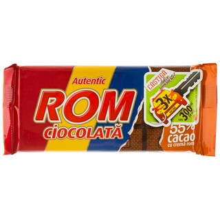 Rom | Ciocolata amaruie 55% si crema de rom 88g