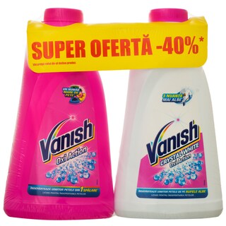Vanish | Titan | Detergent lichid roz si alb 1!-40educere la al doilea 2x1l