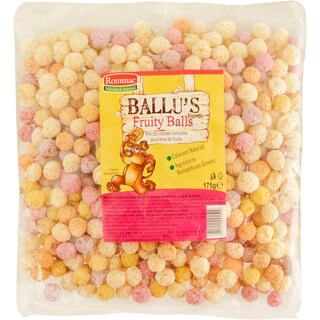 Rommac | Ballu's friends | Fulgi pentru micul dejun cu cereale intergale, miere si concentrat natural de fructe 175g