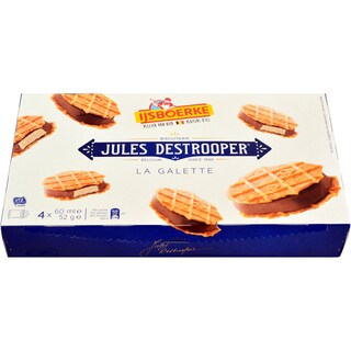 Isjboerke | Inghetata cu vanilie invelita in ciocolata belgiana, 4 bucati 4x60ml