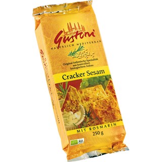 Gustoni | Biscuiti crocanti cu susan si rozmarin 250g