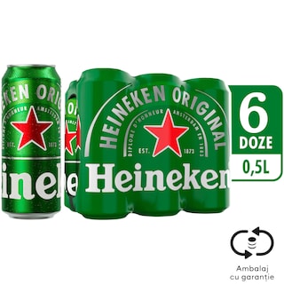 Heineken | Bere blonda 6x0.5L