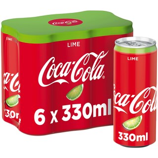 Coca-Cola | Bautura carbogazoasa cu lime 6x0.33l