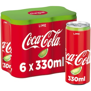 Coca-Cola | Bautura carbogazoasa cu lime 6x0.33l