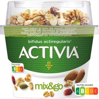 Activia | Iaurt cu topping de migdale, quinoa si seminte de chia 170g