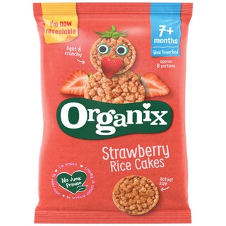 Organix | Rondele ecologice din orez cu capsuni