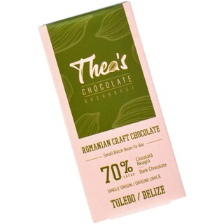 THEA'S | Ciocolata neagra 70% Belize 50g
