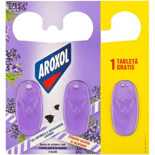 Aroxol | Tablete gel antimolii cu aroma de lavanda