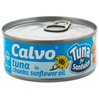 Calvo | Ton pentru sandwich in ulei vegetal 142g