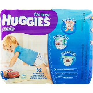 Huggies | Pants Jumbo | Scutece pentru baieti de 17 kilograme, numarul 5 32 bucati