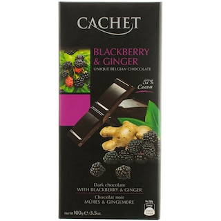 Cachet | Ciocolata neagra cu 57% cacao cu mure si ghimbir 100g