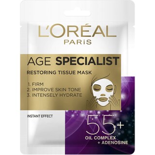 L'Oreal Paris | Age Specialist | Masca servetel antirid pentru regenerare 55+  30g