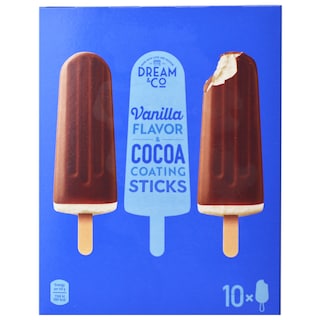 Dream&Co | Inghetata cu vanilie si glazura cu cacao 10x70ml