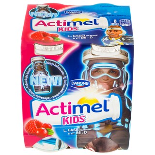 Actimel | Actikids | Iaurt cu zmeura si merisor 4x100g