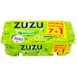 Zuzu | Pachet iaurturi 0.1% grasime 8x140g