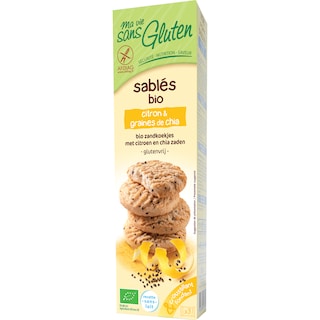 Ma vie sans Gluten | Fursecuri cu lamaie si chia bio 150g