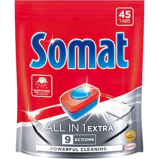 Somat | All in one extra | Detergent pentru masina de spalat vase, 45 de tablete
