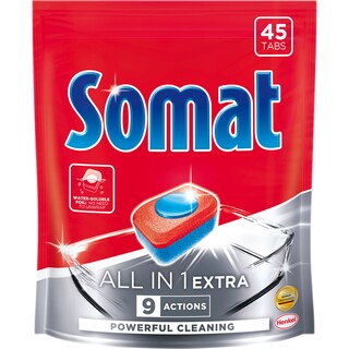 Somat | All in one extra | Detergent pentru masina de spalat vase, 45 de tablete
