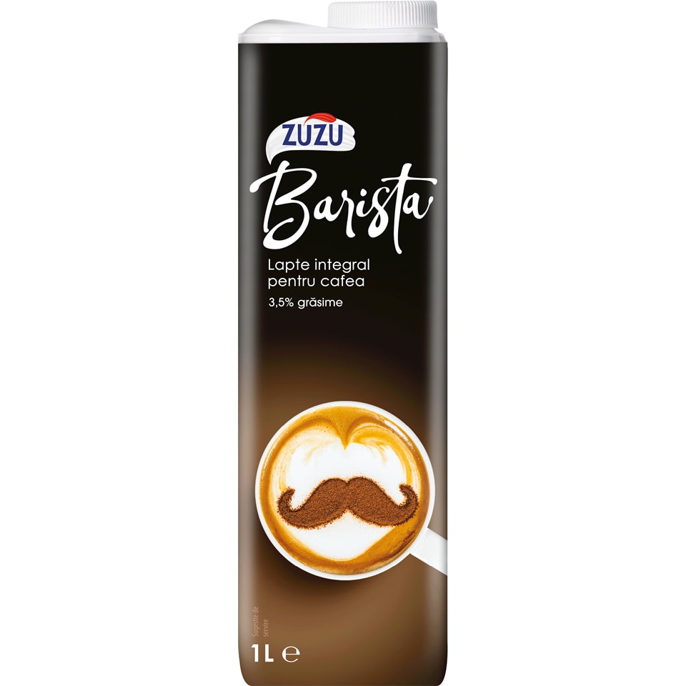 Zuzu | Lapte integral pentru cafea 3.5% grasime Barista 1L | Mega