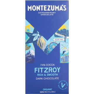 Montezuma's | Ciocolata neagra bio Fitzroy, cu 74% cacao 90g