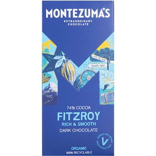 Montezuma's | Ciocolata neagra bio Fitzroy, cu 74% cacao 90g