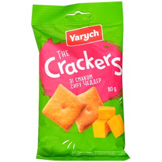 Yarych | Crackers cu aroma de branza Cheddar 80g