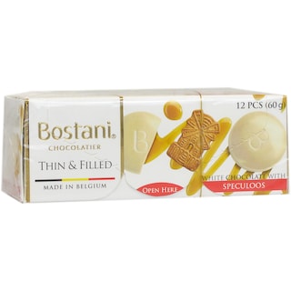 Bostani | Discuri de ciocolata alba umplute cu crema speculoos 60g