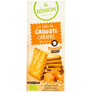 Bisson | Biscuiti crocanti bio cu caramel 118g