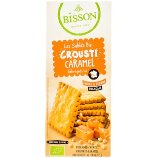 Bisson | Biscuiti crocanti bio cu caramel 118g