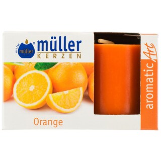 Muller | Set cu doua lumanari votiv cu aroma de portocale