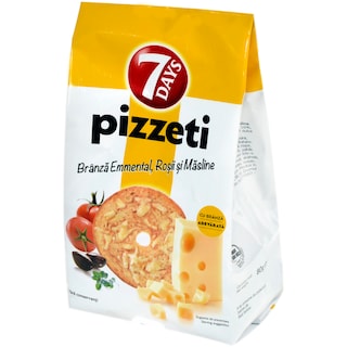 7Days | Pizzeti | Snack cu branza, rosii si masline  80g
