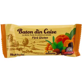 Nutribon | Baton cu caise si alune de padure 40g