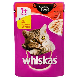 Whiskas | Supa cremoasa cu vita pentru pisici 85g