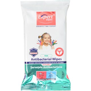 Expert wipes | Servetele umede dezinfectante Kids 15 bucati