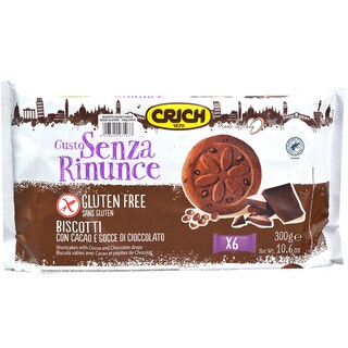 Crich | Biscuiti cu cacao si fulgi de ciocolata fara gluten 300g