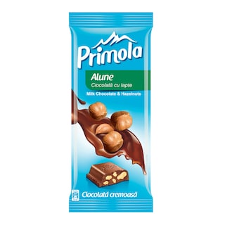 Primola | Ciocolata cu lapte si alune 90g