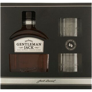 Gentleman Jack | Pachet cu whisky+2 pahare  0.7l