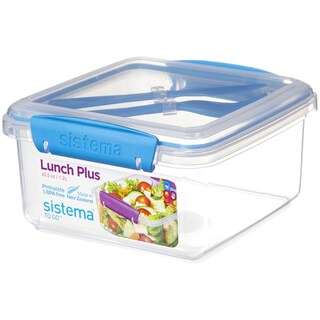 Sistema | To Go | Cutie alimente cu tacamuri din plastic, 1.2L, diverse culori