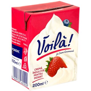 Voila | Crema indulcita pentru desert 200ml