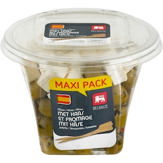 Delhaize | Masline verzi cu branza 250g