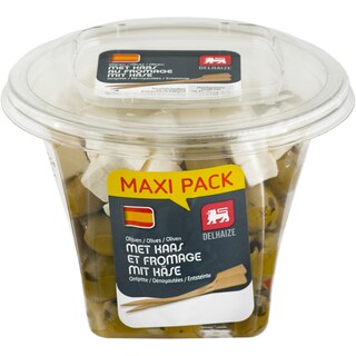 Delhaize | Masline verzi cu branza 250g